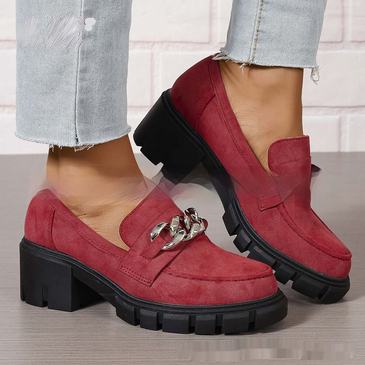 Plus Size Chain Women's Fashion Shoes